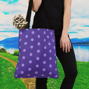 Polka Dot Purple Patterned Shoulder Bag