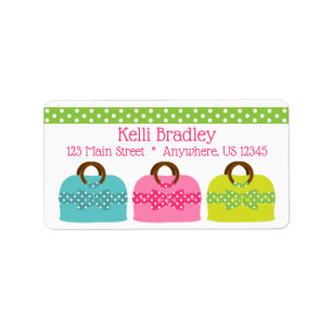 Polka Dot Purses Large Return Address Labels