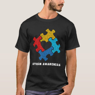 Polka Dot Puzzle Autism Awareness Supporters Autis T-Shirt