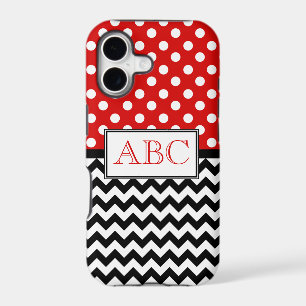 Polka Dot Red & Chevron iPhone 5 Case