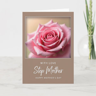 Polka Dot Rose Elegant Card