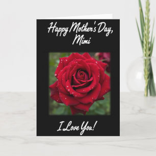 Polka Dot Rose Happy Day Card