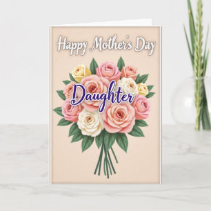 Polka Dot Roses Happy Card