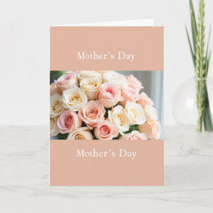 Polka Dot Roses Mothers Day Card