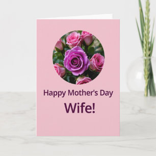 Polka Dot Roses Photo Card