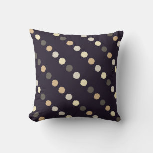 Polka dot seamless pattern. Scribble texture. Text Cushion