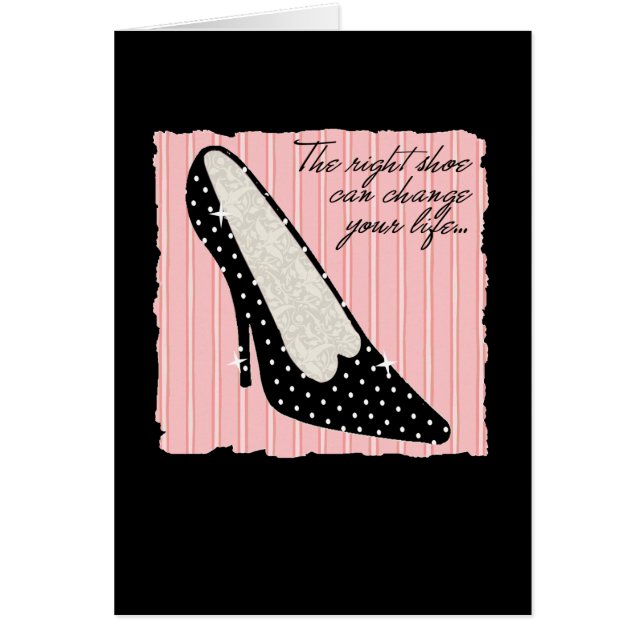 Polka Dot Shoe Card (Front)