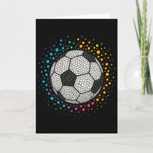 Polka Dot Soccer Funny Dot Day For Boys Kids Toddl Card