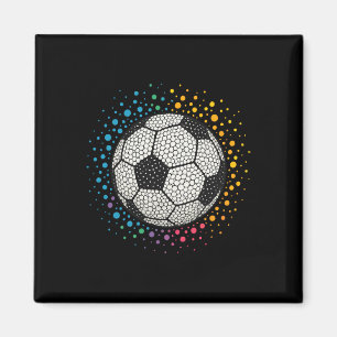 Polka Dot Soccer Funny Dot Day For Boys Kids Toddl Magnet