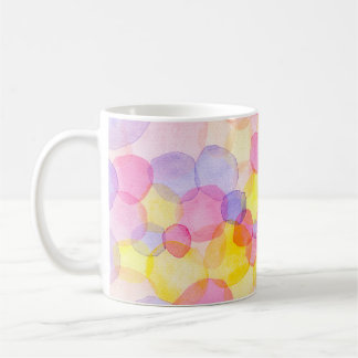 Polka Dot Splash: Colourful Watercolor Coffee Mug
