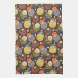 Polka Dot Stripe Pattern Tea Towel