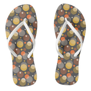 Polka Dot Stripe Pattern Thongs