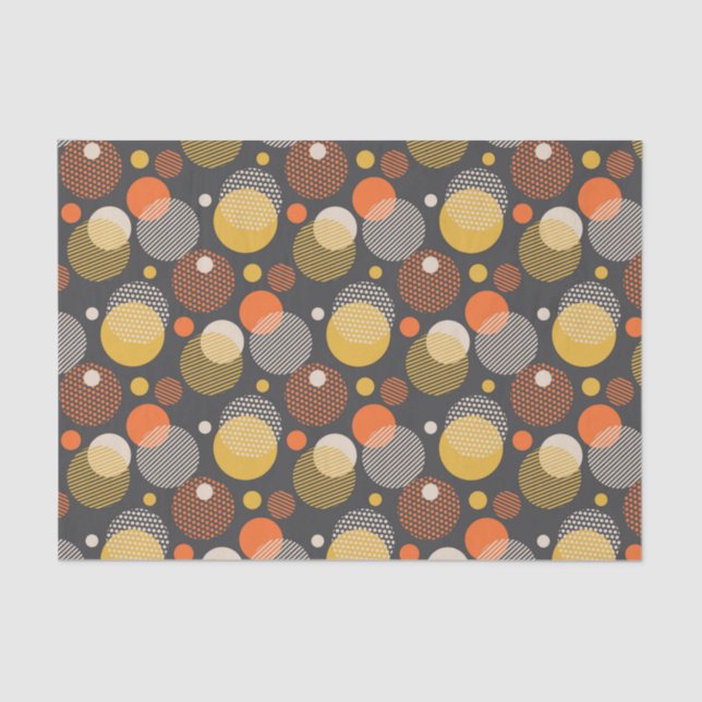 Polka Dot Stripe Pattern Tissue Paper (Front)