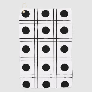 Polka Dot Stripes Golf Towel