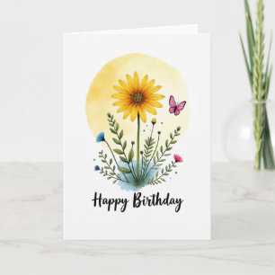 Polka Dot Sunny Bloom Card