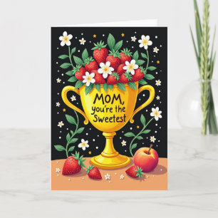 Polka Dot Sweetest Mom Card