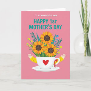 Polka Dot Teacup Card