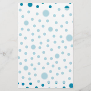 Polka Dot Teal Writing Paper