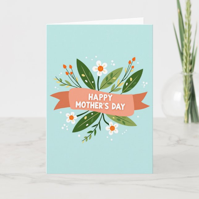 Polka Dot Thanks Card (Front)