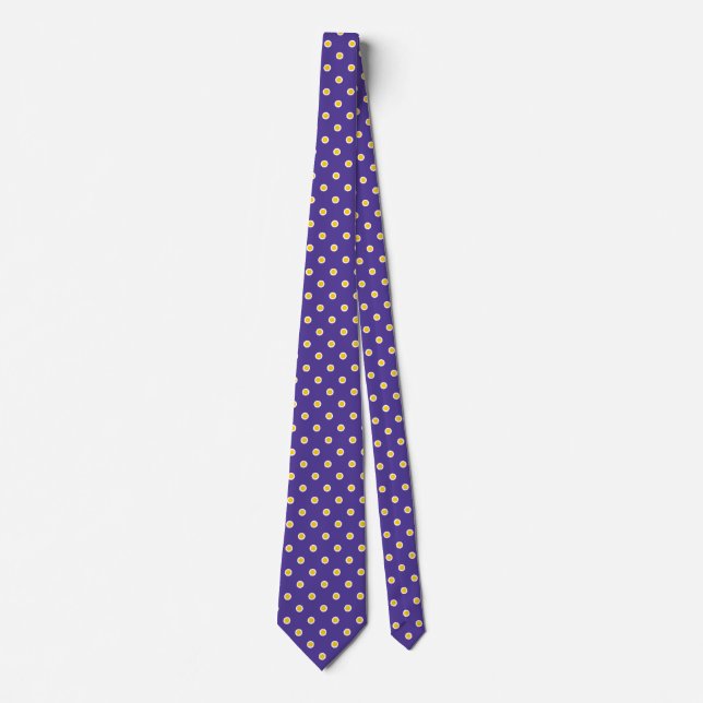 Polka Dot Ties Purple Gold Colours Design Pattern (Front)
