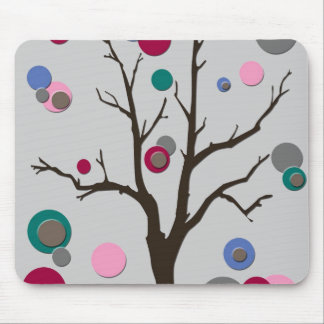 Polka Dot Tree Mouse Pad