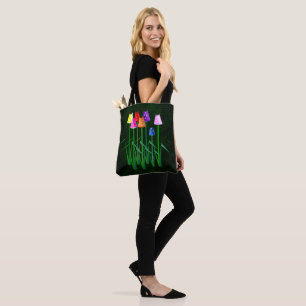 Polka Dot Tulips Tote Bag