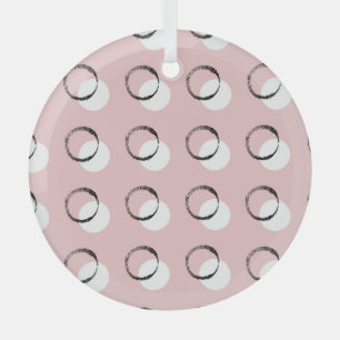 Polka dot, versatile seamless pattern glass tree decoration