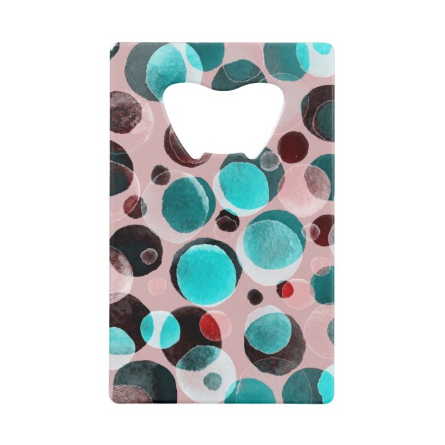 Polka dot watercolor, abstract pattern. (Front)