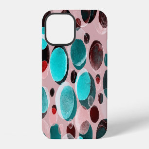 Polka dot watercolor, abstract pattern. iPhone 12 case