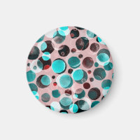 Polka dot watercolor, abstract pattern.