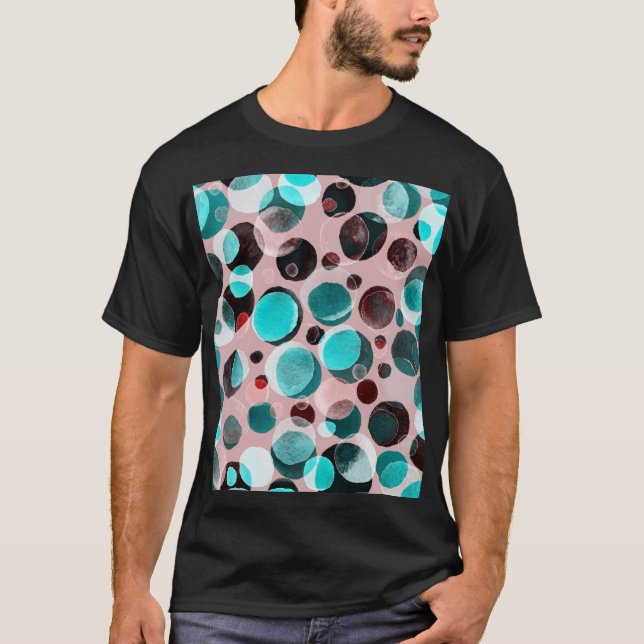 Polka dot watercolor, abstract pattern. T-Shirt (Front)