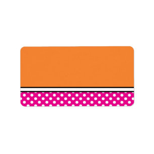 Polka Dot Wedding Address Labels