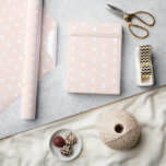 Polka Dot White Dusty Blush Gift Wrapping Paper<br><div class="desc">Polka Dot White Dusty Blush Gift Wrapping Paper. Pretty Design Shown in Dusty Blush Pink with White Polka Dots - very versatile colour palette - great for Birthdays, Christmas, Mother’s Days, Baby Showers, Weddings, House Warming etc, suitable for any age range. (can be customised to any colour combination you like...</div>