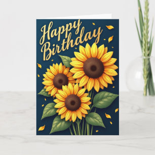 Polka Dot Yellow Bloom Card