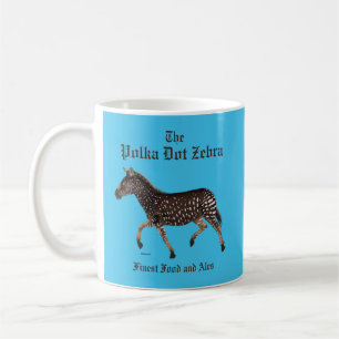 Polka Dot Zebra English Pub Coffee Mug