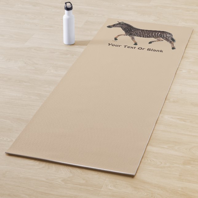 Polka Dot Zebra Yoga Mat (In Situ)