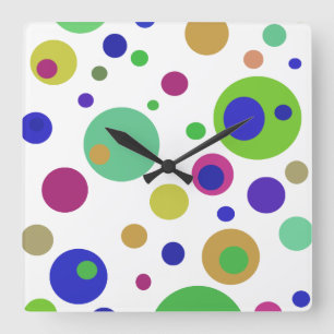 Polka Dots Acrylic Wall Clock