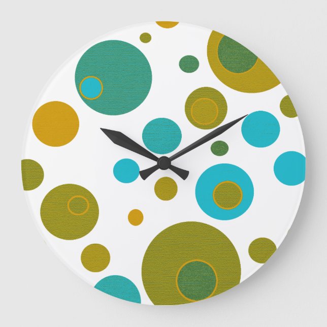 Polka Dots Acrylic Wall Clock (Front)
