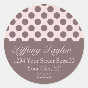 Polka-Dots Address Sticker