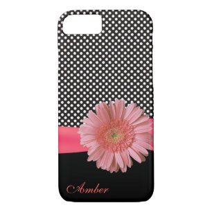 Polka Dots and Gerber Daisy iPhone 8 Case