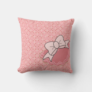 Polka Dots and Ribbons Cushion