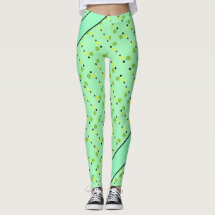 Polka Dots And Stripes Leggings