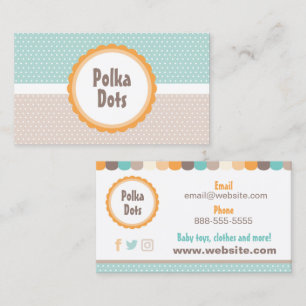 Polka Dots Baby Toys Business Card
