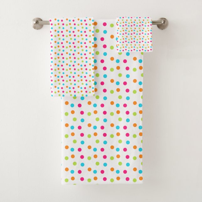 Polka Dots Bath Towel Set (Insitu)