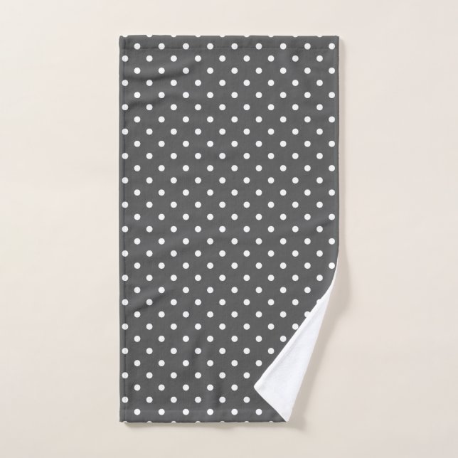 Polka dots bath towel set (Hand Towel)
