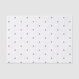 Polka dots Black and white pattern elegant Tissue Paper