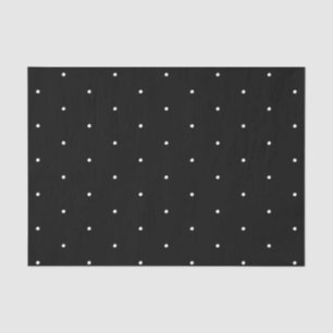 Polka dots Black and white pattern elegant Tissue Paper