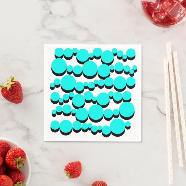 Polka Dots Bubbles Napkin (Insitu)