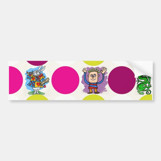 Polka Dots Bumper Sticker (Front)