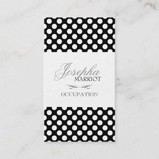 Polka-Dots Business Card (Front)